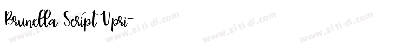 Brunella Script Upri字体转换
